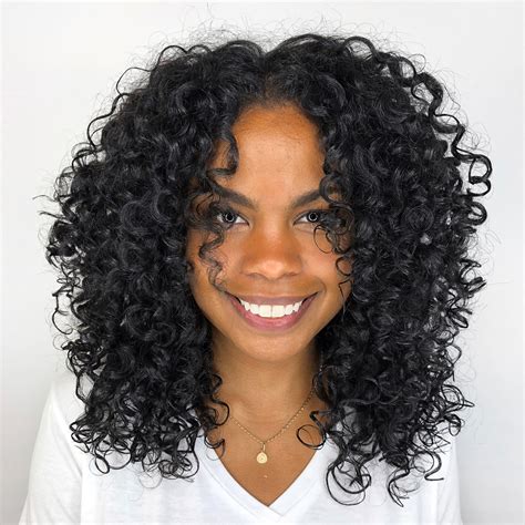 curly hairstyles natural black hair|layered curly hair black girl.